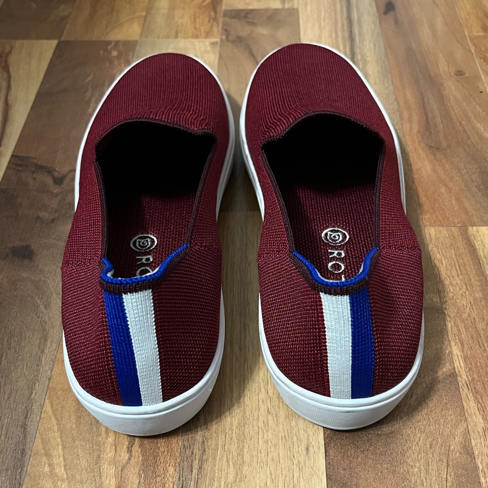 Rothy's Women's Red and Blue Slip-On Sneakers - Picture 4 of 7